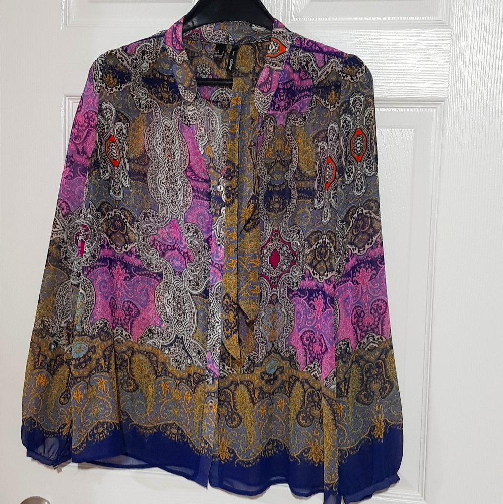 Mango Blouse wirh colorful print